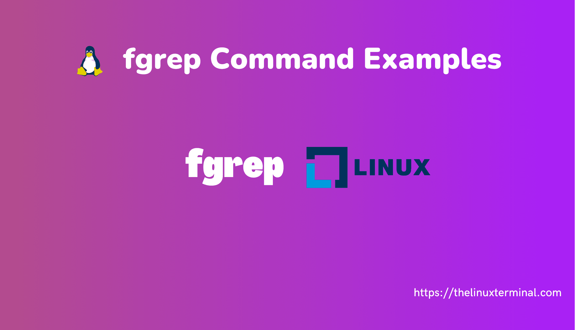 Linux and Unix fgrep Command With Examples